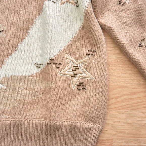 Vintage 80s Escada by Margaretha Ley Women's Wool Mohair Sweater, Size L - Picture 4 of 11